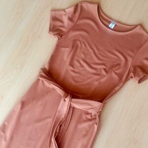 Old Navy Terracotta Fitted Dress